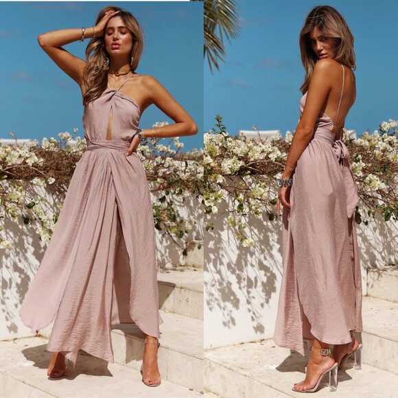 Hello Molly | Stop Motion Maxi Dress Mocha - Picture 1 of 5